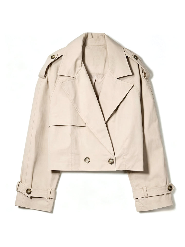 Dam Snygg Kort Trenchcoat