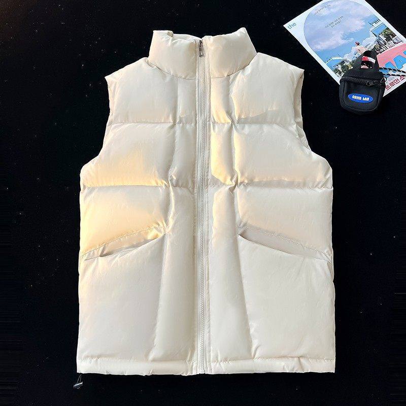 Dam Reversible Väst med Hög Krage