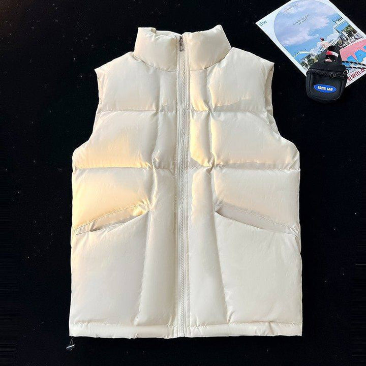 Dam Reversible Väst med Hög Krage