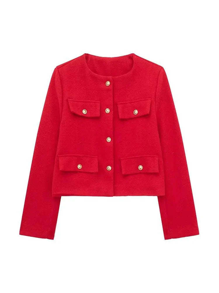 Dam Snygg och Avslappnad Kort Jacka