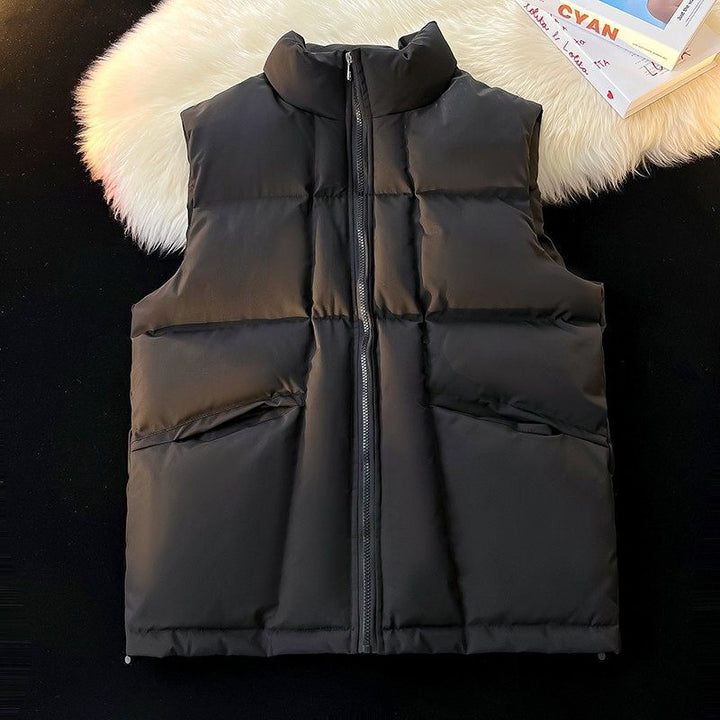 Dam Reversible Väst med Hög Krage