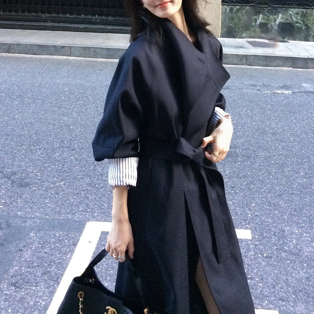 Dam stilren Plus storlek trenchcoat