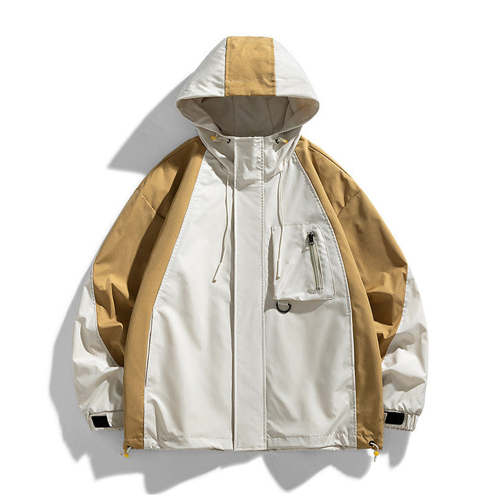 Herr Sportig Luvtröja Jacka med Quiltad Outer Layer