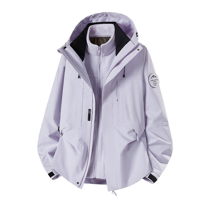 Herr Weatherproof Technical Softshell Trekking Jacka med Huva och Insulating Inre Insert