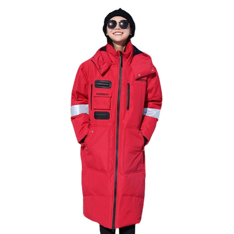 Herr Warming Vattentät Vinter Parka med Huva och Reflective Detaljer