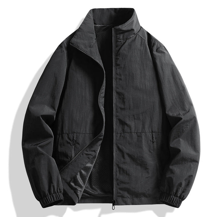 Herr Ultralight Vindjacka med Mesh Foder, Ståkrage och Dragkedja