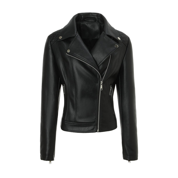 Dam Noble Bikerjacka med Quiltad Design