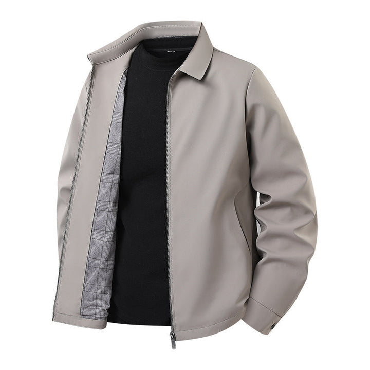 Herr lätt Harrington Jacka med softshell Ytter Material och Glencheck Foder
