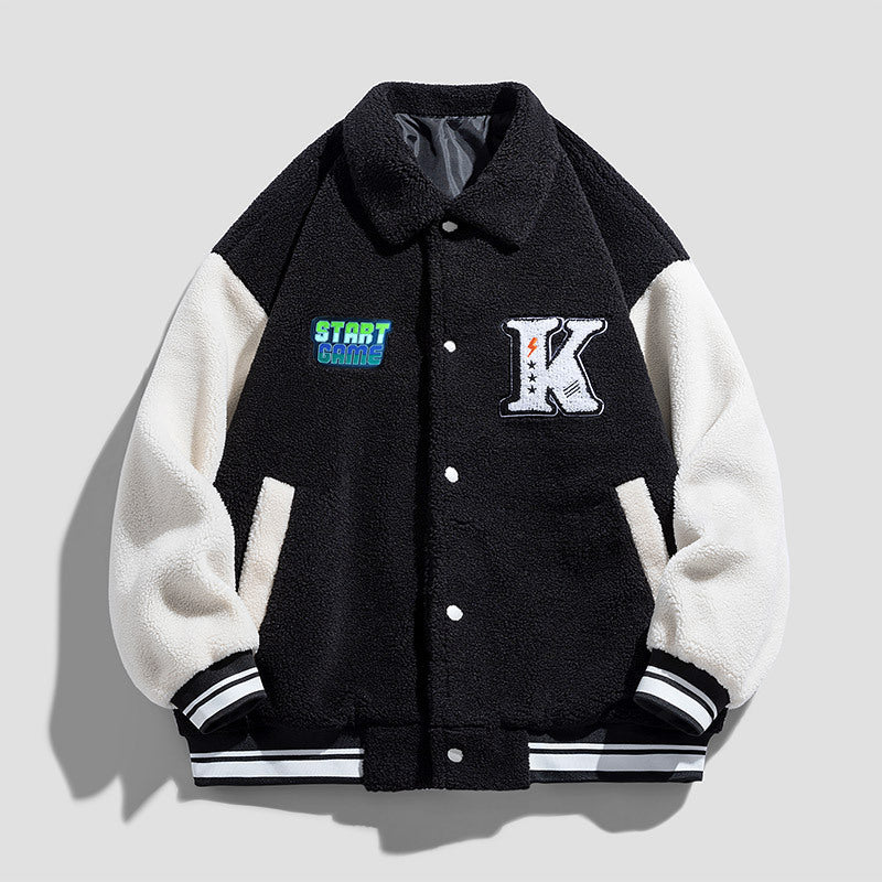 Unisex Modern Collegejacka med Embroidered Logo
