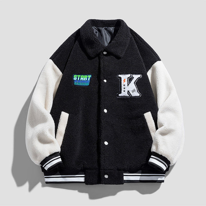 Unisex Modern Collegejacka med Embroidered Logo