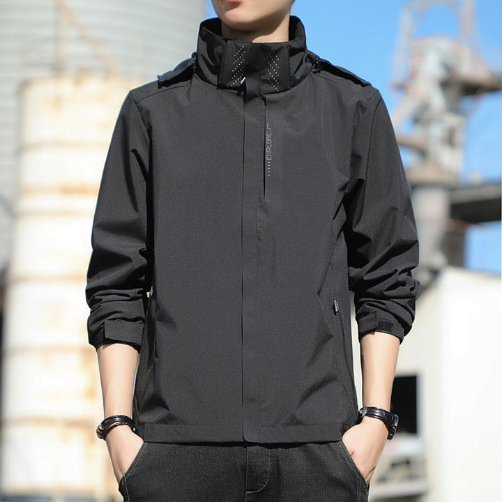Dam softshell utomhusjacka med removable huva, vindtät membrane och andningsbar mesh foder
