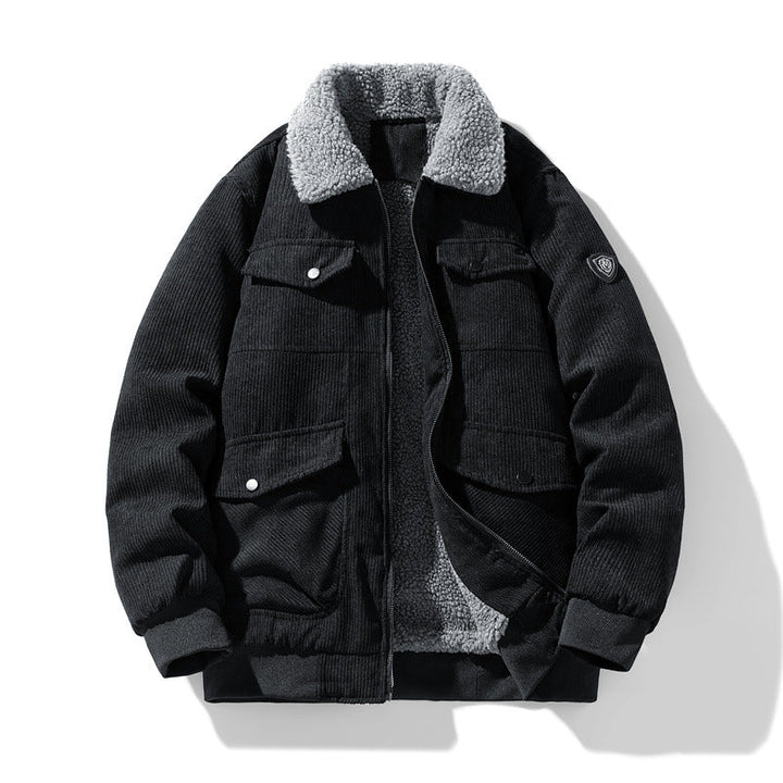 Herr Manchester Fältjacka med Teddyfoder, Quiltad Isolering, och Multifunctional Fickor