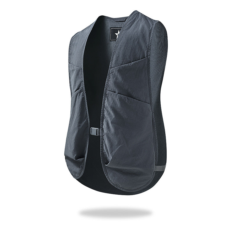 Unisex lätt utilityväst med Mesh Back och Multiple framfickor