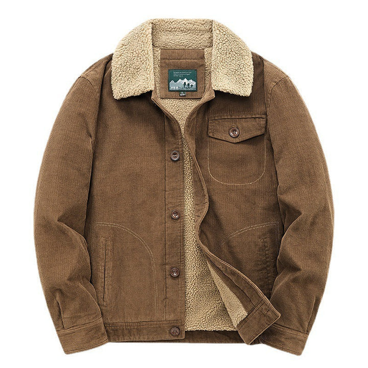 Herr casual Cord Jacka med teddyfoder 1787797411