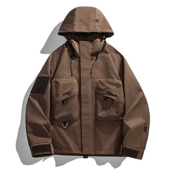 Herr teknisk Funktion Hoodie med flerafunktionell Fickor