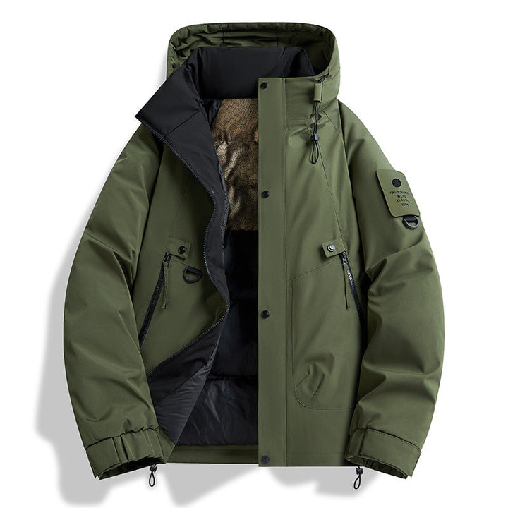 Herr Technical Urban Parka med Thermo Isolering och Multifunctional Fickor