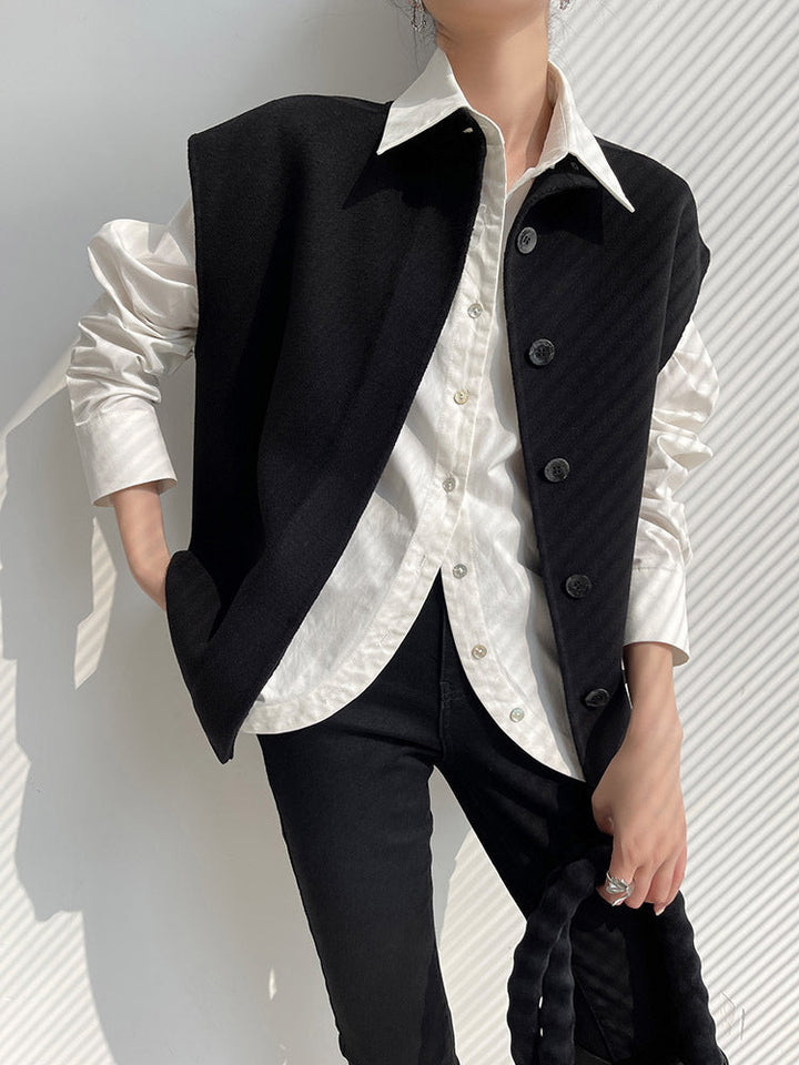 Dam modern oversize väst