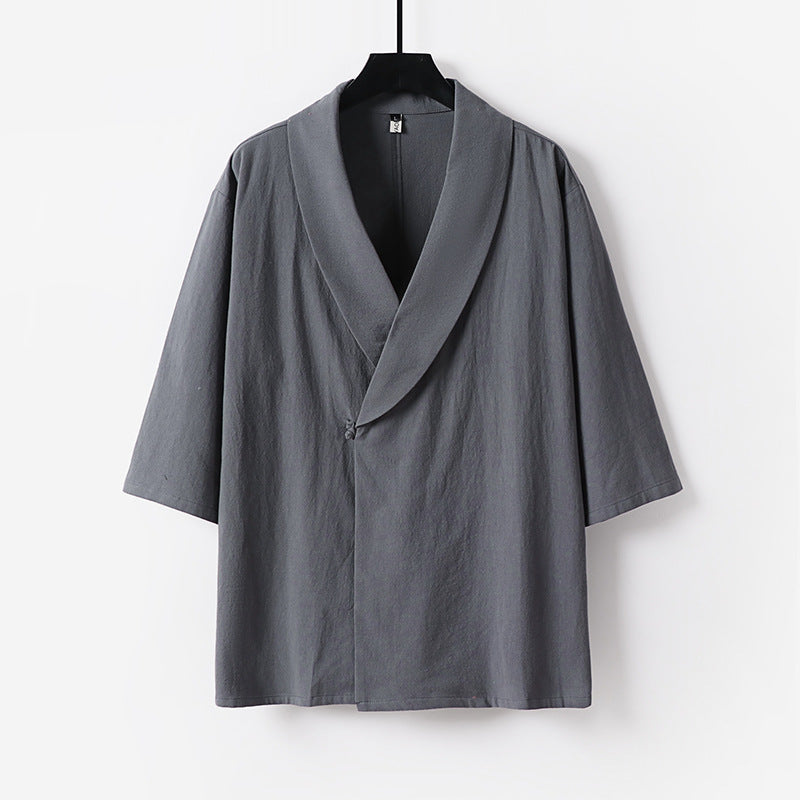 Dam oversize Kimono blazer med shawl krage