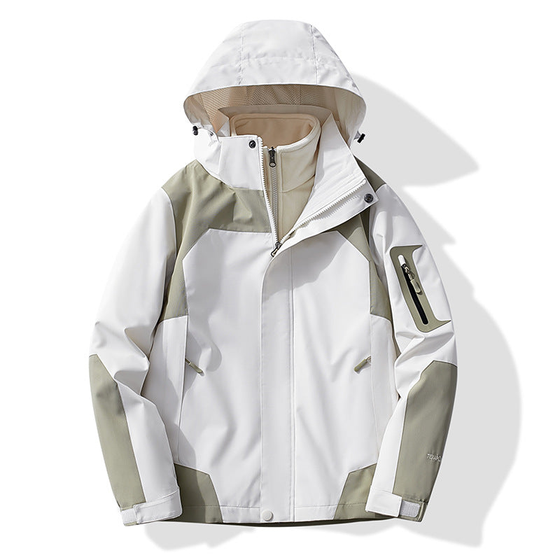 Dam Multifunctional Trekking softshelljacka med removable fleecefoder och huva