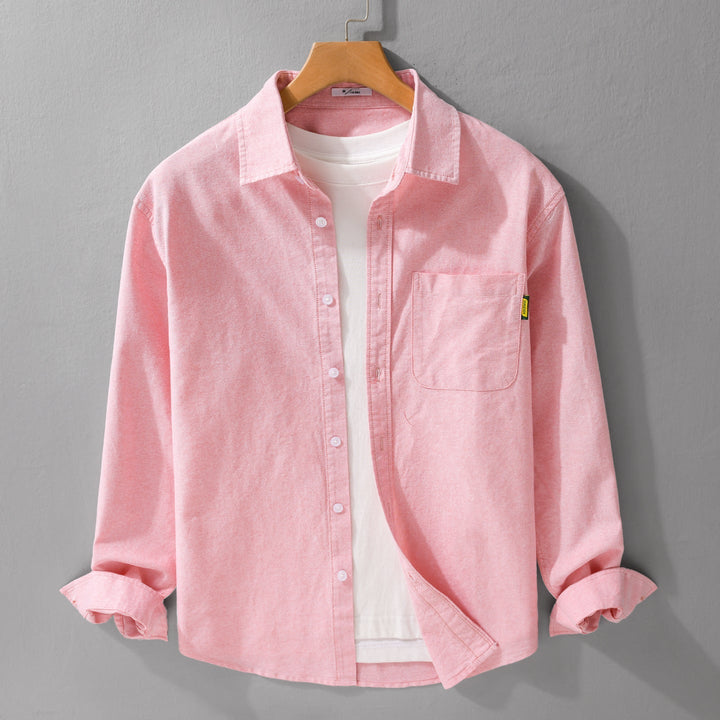 Dam lätt bomull Overshirt med Kent krage, Patch Chest ficka och Relaxed passform