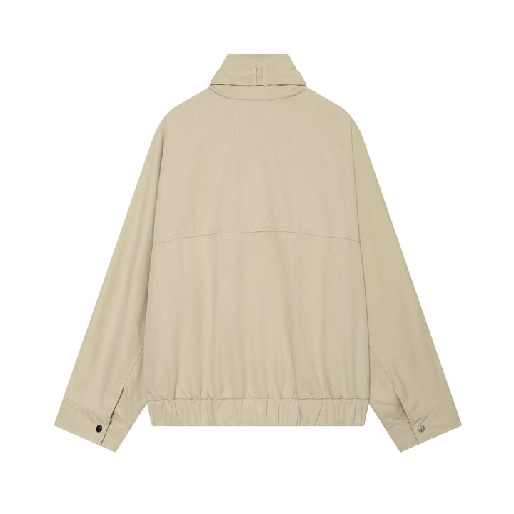 Dam 10+ Shortened Utility Blouson Jacka med Hög Stå Krage och Waist Band
