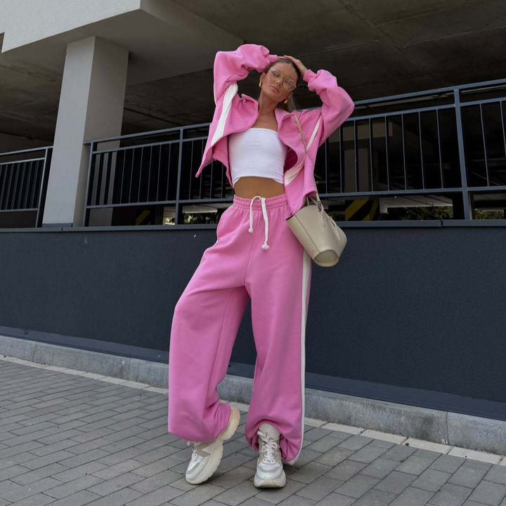 Dam lätt oversized vindjacka med kontrast panels, drawstring fåll, och elastiska muddar