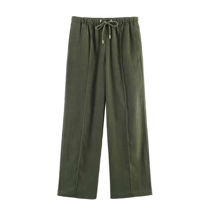Dam Kort Blouson Jacka i Velour Look med Skjortkrage, Elastic Fåll och Sidofickor