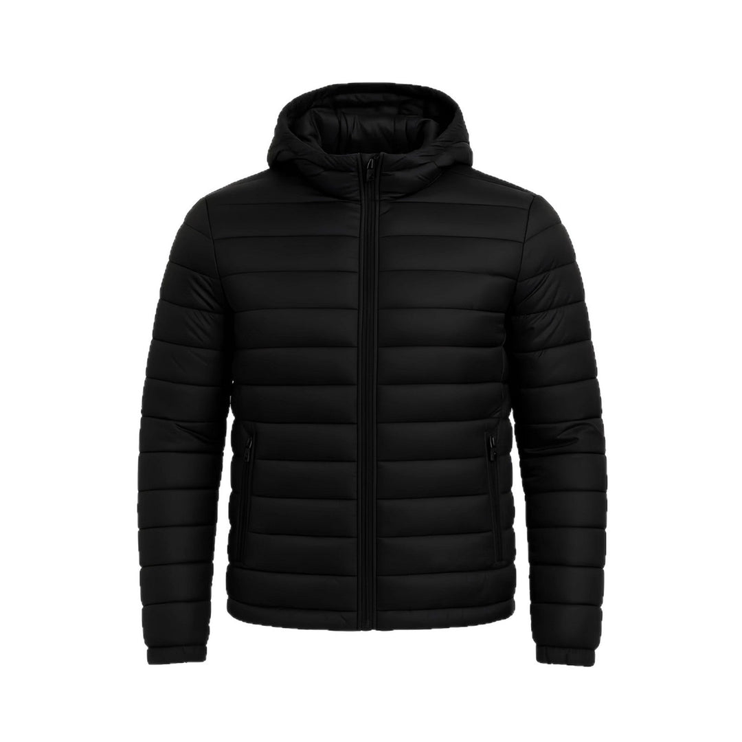 Dam modern quiltad jacka med huva