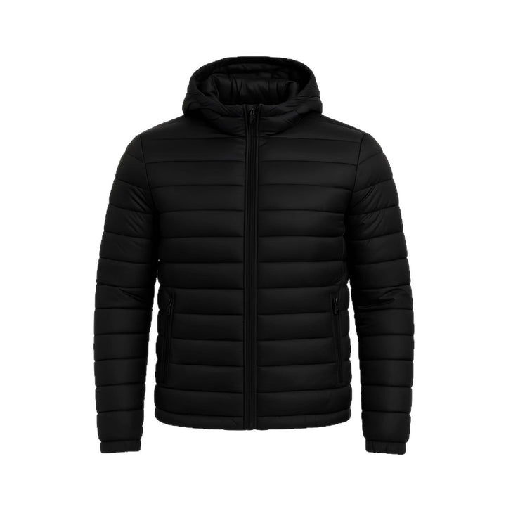 Dam modern quiltad jacka med huva