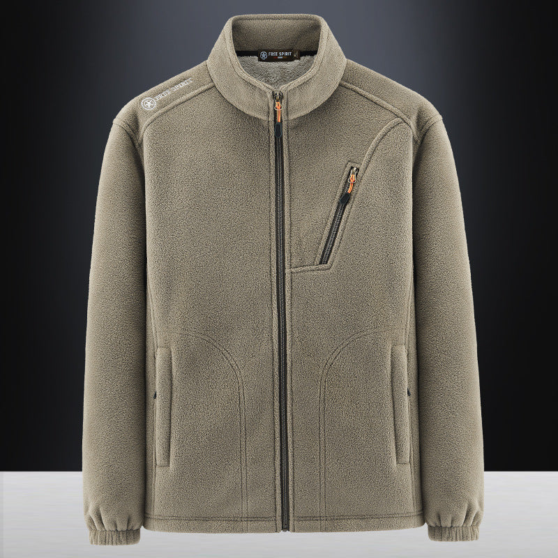 Herr Fleece Jacka med Hög Termisk Insulation