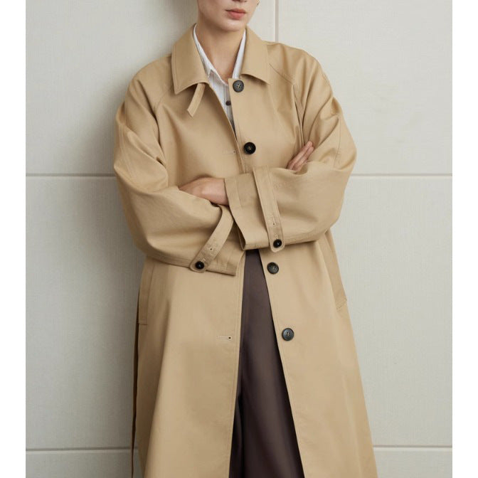 Dam elegant trenchcoat med belted midja Drune