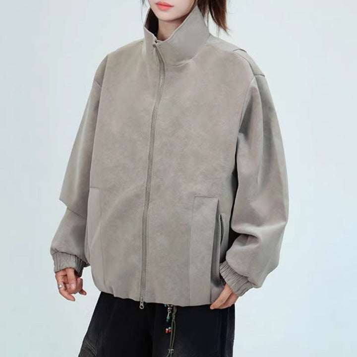 Dam Oversize Jacka i Konstläder