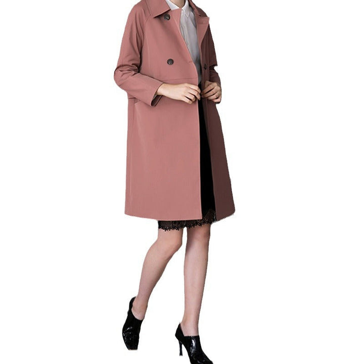 Dam modern trenchcoat med Double knappslå