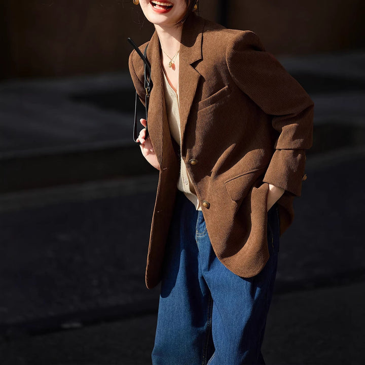 Dam stilren cord blazer