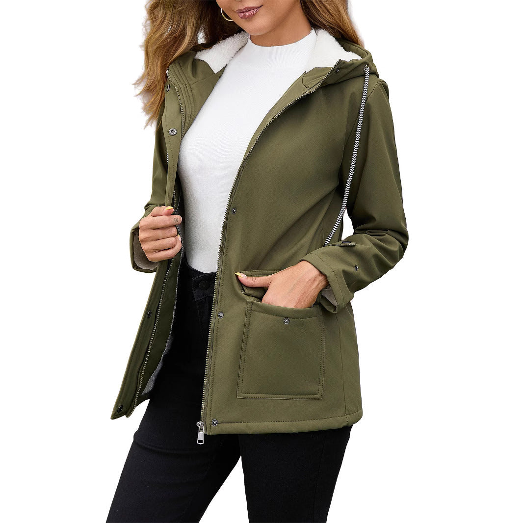 Dam Fashion outdoorjacka med fleece foder