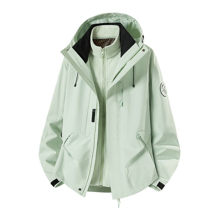 Herr Weatherproof Technical Softshell Trekking Jacka med Huva och Insulating Inre Insert