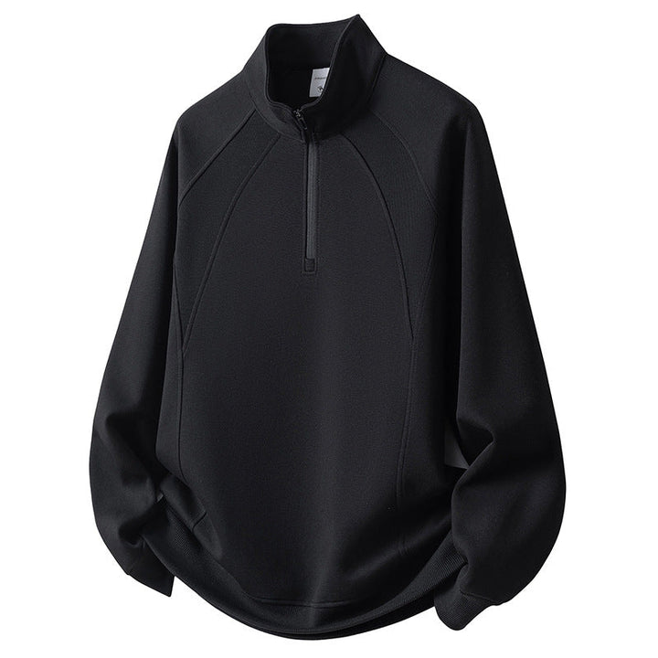 Herr Sport Fleece Pullover med Dragkedja
