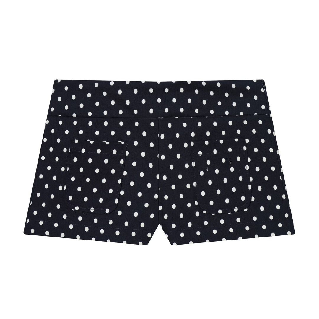 Dam lätt kort Transition jacka med ståkrage, Polka Dot tryck och dragsko