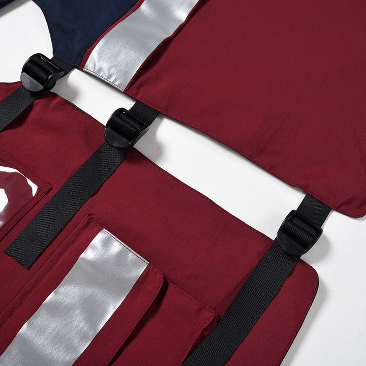 Herr Tactical Utility Väst med Flera Fickor, Lock, och Justerbar Sida Straps
