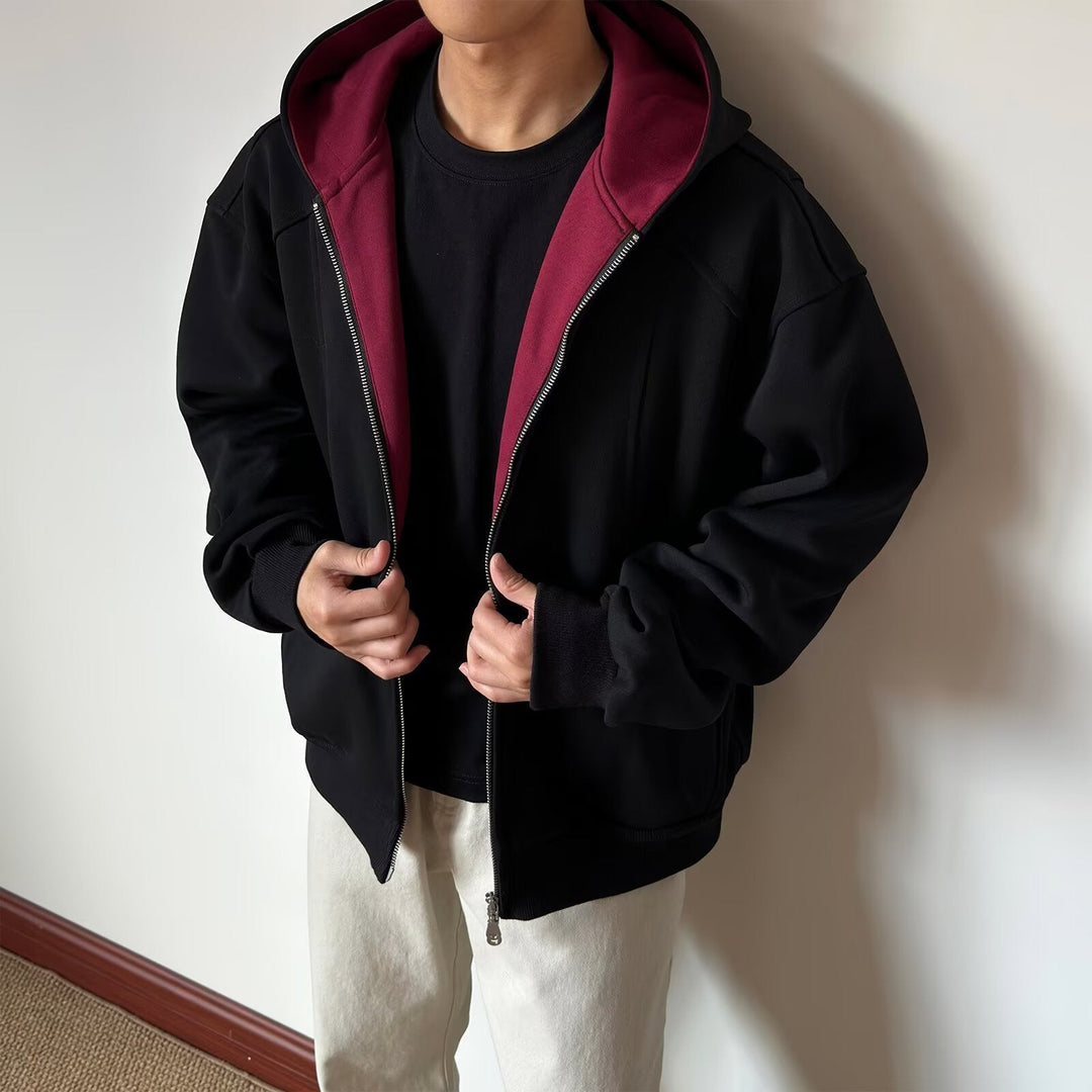 Herr Sportig Fleece Jacka
