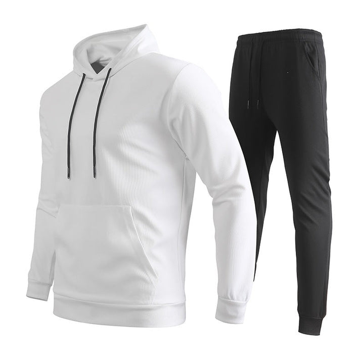 Herr Sportig Luvtröja och Jogging Byxor Set