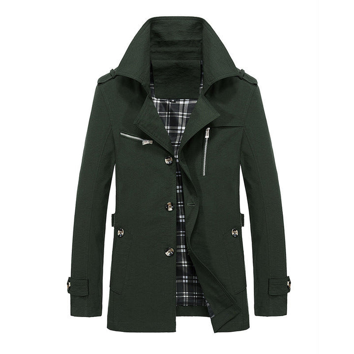 Herr Short Rock i Urban Pilot Stil med Rutig Inre Foder