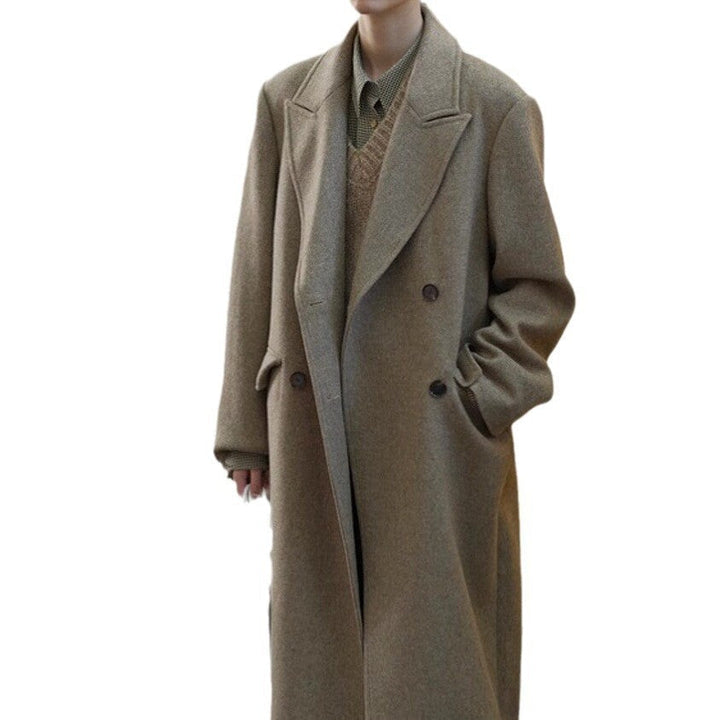 Dam elegant och modern ull trenchcoat Drune