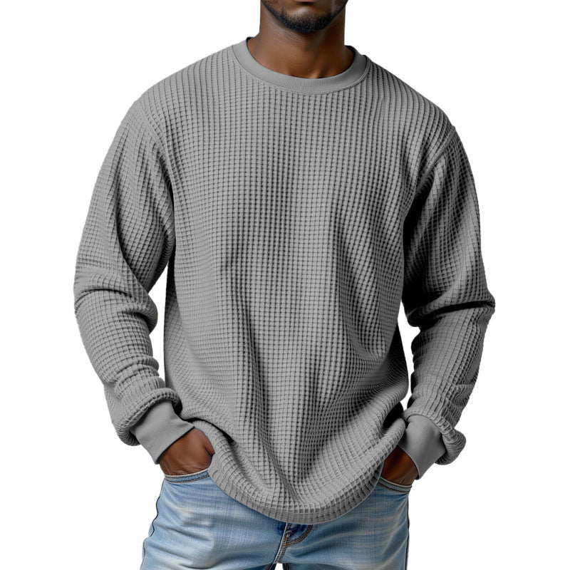 Herr Urban Pullover med Waffle Structure