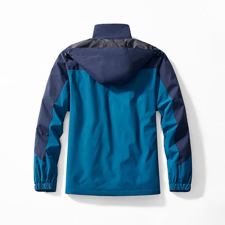 Herr Three-In-en Utomhus Softshelljacka med Uttagbar Fleece Inre Jacka och Huva