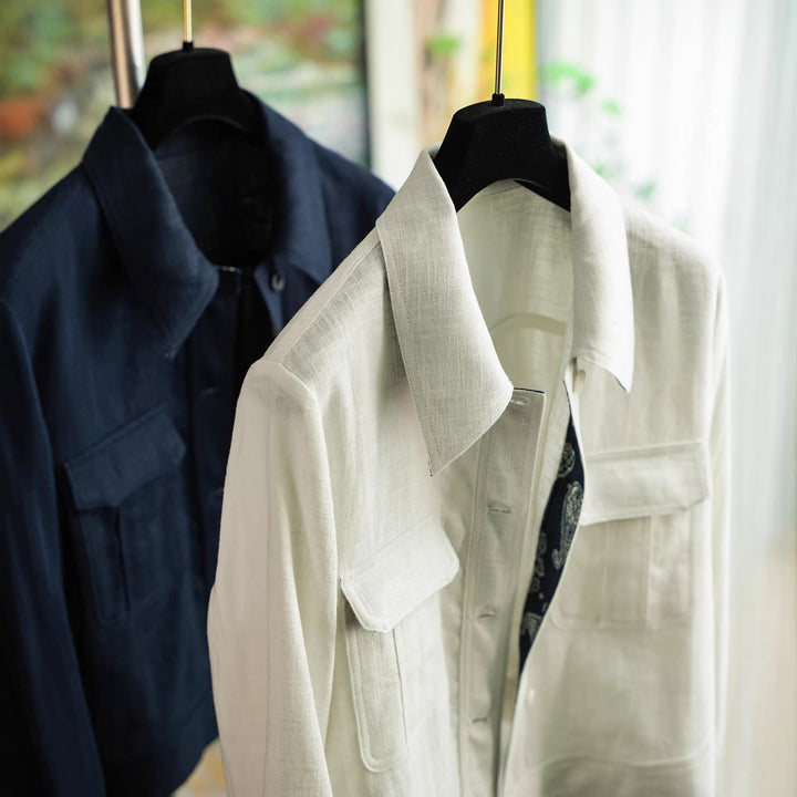 Dam modern bomull jacka med Asymmetrical krage