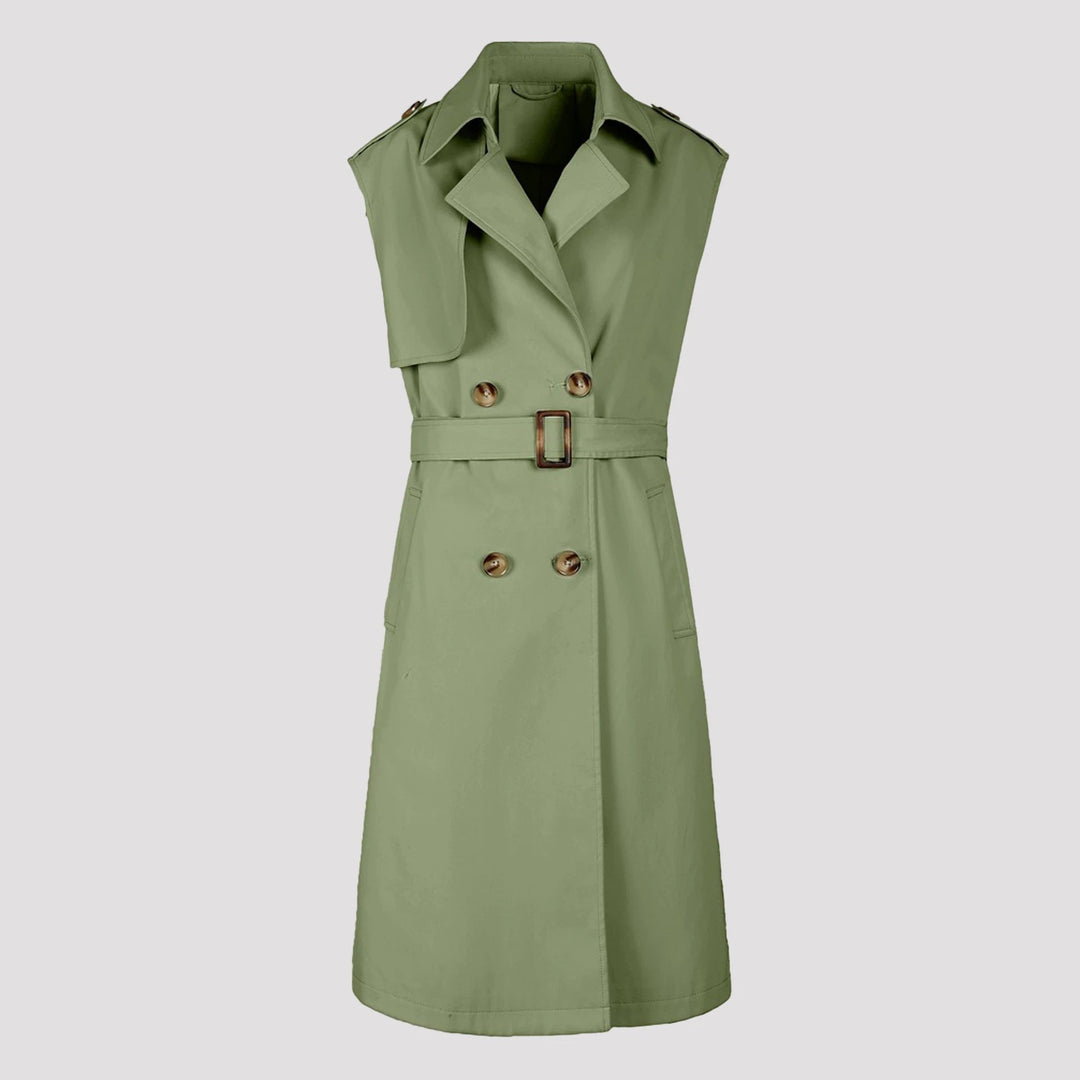 Dam Elegant Sleeveless Trenchcoat
