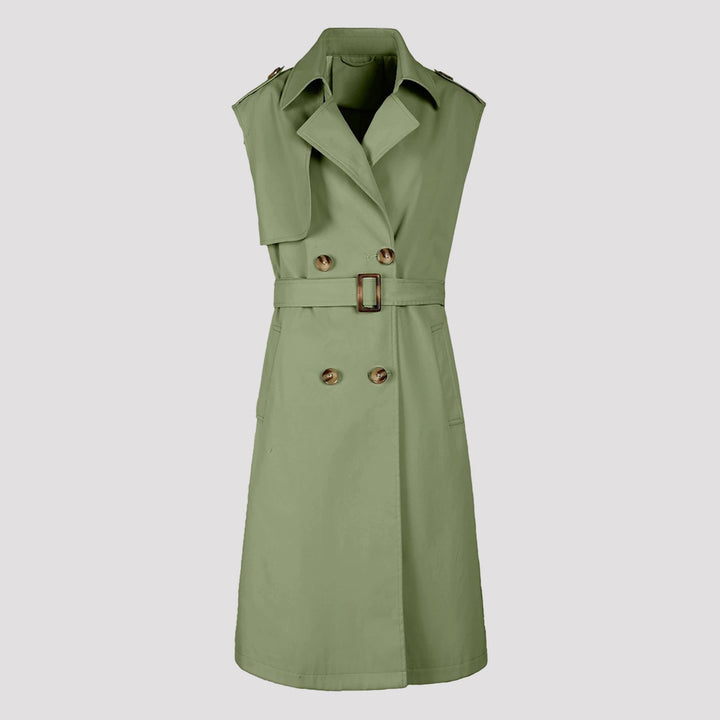 Dam Elegant Sleeveless Trenchcoat