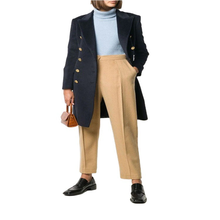 Dam Military-inspired skräddad Longcoat in Tailoring med dekorativ Metal knappar