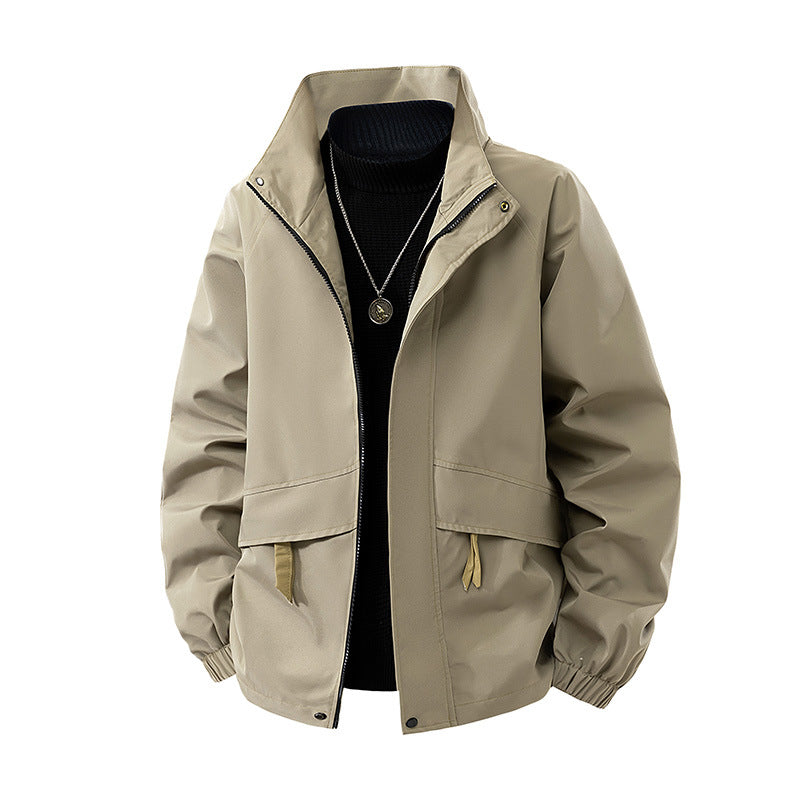 Dam Lätt Oversize Övergångsjacka utan Huva med Drawstring, Lock Fickor &amp; Elastic Muddar